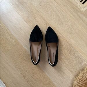 Black Pointed Toe Flats